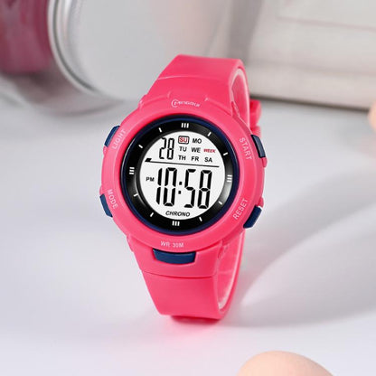 MINGRUI Montre digitale de sport pour enfants garçons et filles, étanche 30M, montres électroniques d'extérieur avec rétroéclairage LED, alarme, chronomètre, date du calendrier