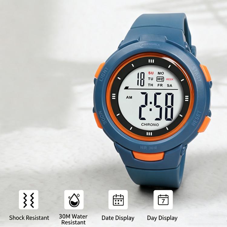 MINGRUI Montre digitale de sport pour enfants garçons et filles, étanche 30M, montres électroniques d'extérieur avec rétroéclairage LED, alarme, chronomètre, date du calendrier