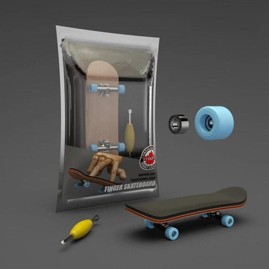 Mini-skateboard à roulements en bois d'érable 5 couches, jouet de bureau pour soulager le stress