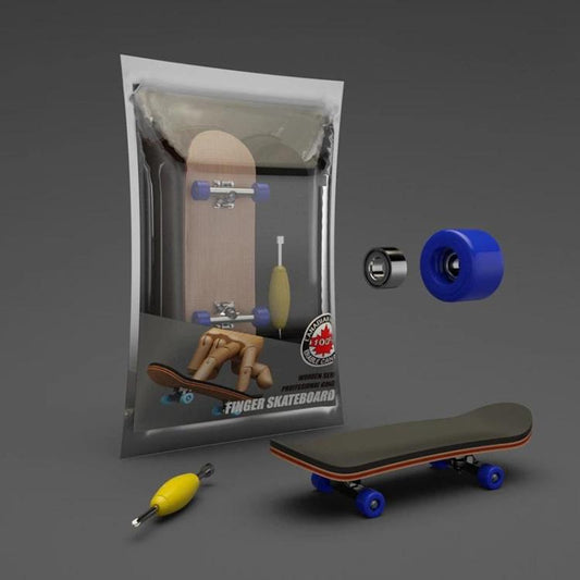 Mini-skateboard à roulements en bois d'érable 5 couches, jouet de bureau pour soulager le stress