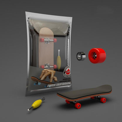 Mini-skateboard à roulements en bois d'érable 5 couches, jouet de bureau pour soulager le stress