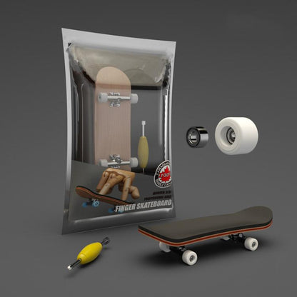 Mini-skateboard à roulements en bois d'érable 5 couches, jouet de bureau pour soulager le stress
