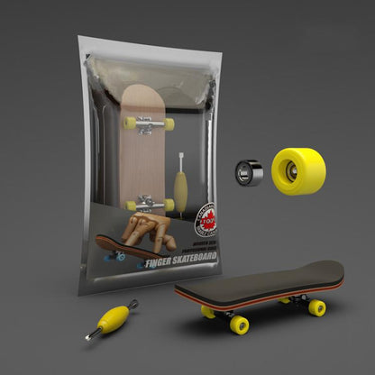 Mini-skateboard à roulements en bois d'érable 5 couches, jouet de bureau pour soulager le stress