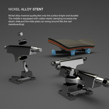 Mini-skateboard à roulements en bois d'érable 5 couches, jouet de bureau pour soulager le stress