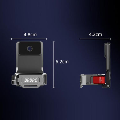 Pour DJI Osmo Pocket 3 / 4 BRDRC Support d'extension de cadre d'adaptateur de base magnétique multifonctionnel, Pour DJI Osmo Pocket 3 / 4 Titanium