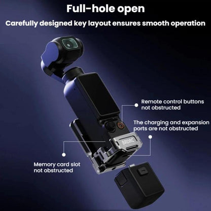 Pour DJI Osmo Pocket 3 / 4 BRDRC Support d'extension de cadre d'adaptateur de base magnétique multifonctionnel, Pour DJI Osmo Pocket 3 / 4 Titanium