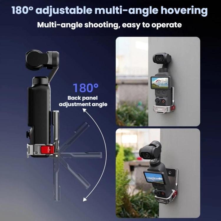 Pour DJI Osmo Pocket 3 / 4 BRDRC Support d'extension de cadre d'adaptateur de base magnétique multifonctionnel, Pour DJI Osmo Pocket 3 / 4 Titanium
