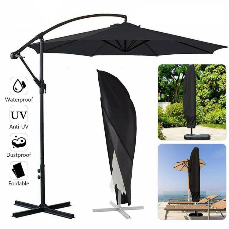 600D Heavy Duty Cantilever Umbrella Cover Large Banana Parasol Cover Fits 9ft to 11ft Umbrellas