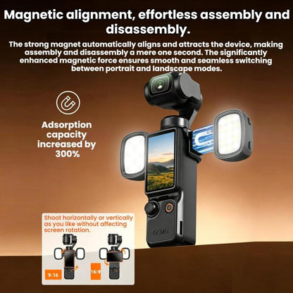 For DJI Osmo Pocket 4 / 3 Flymile Cameras Magnetic Fill Light For