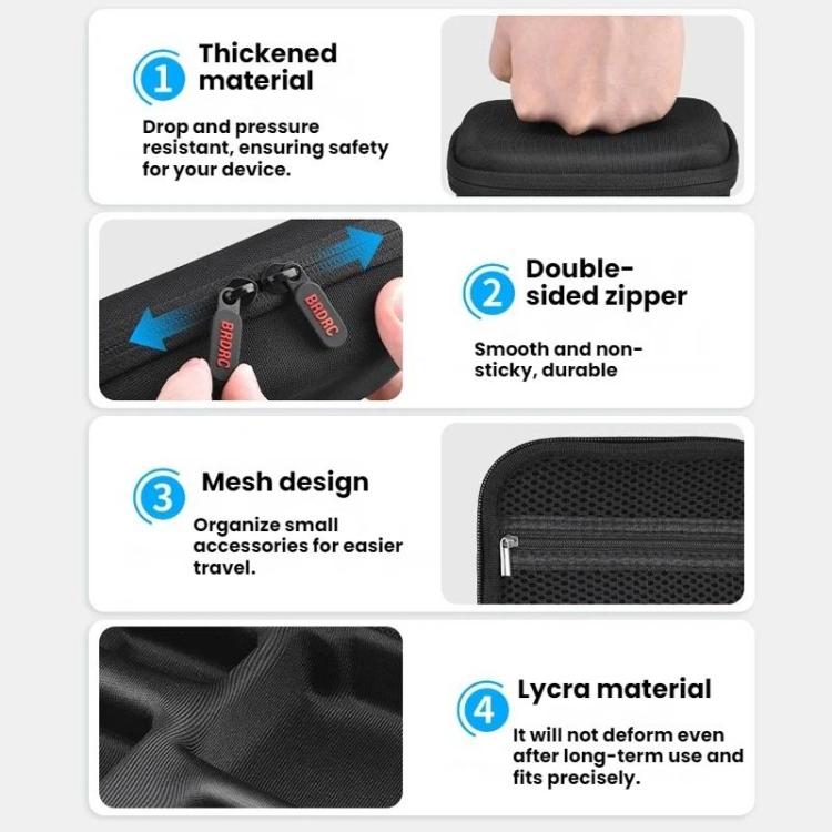 Pour DJI Osmo Action 6 / 5 Pro / 4 BRDRC Étui de transport portable pour appareil photo