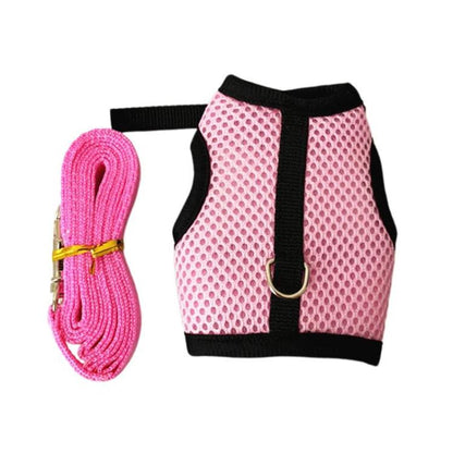 Rabbit Ferret Harness & Leash Small Pet Vest-Style Harness Leash, M, L, S