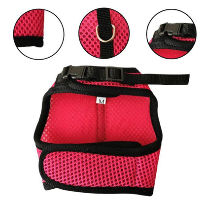 Rabbit Ferret Harness & Leash Small Pet Vest-Style Harness Leash, M, L, S