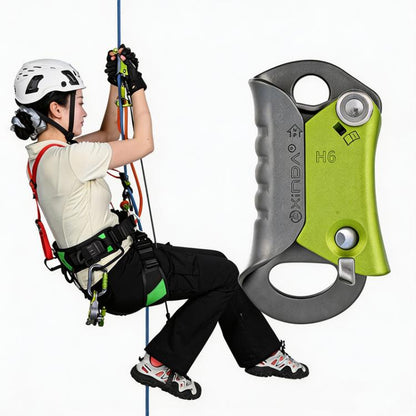 XINDA Poignée d'ascension pour corde d'escalade 8-13 mm, design ergonomique sans poignée, équipement d'escalade pour arboriculteur, spéléologie, SRT, grimpe d'arbres et sauvetage