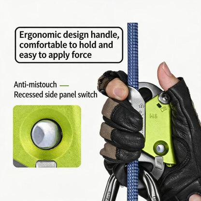 XINDA Poignée d'ascension pour corde d'escalade 8-13 mm, design ergonomique sans poignée, équipement d'escalade pour arboriculteur, spéléologie, SRT, grimpe d'arbres et sauvetage
