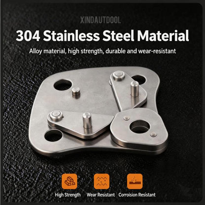 XINDA Continuous Belay System Diverter 304 Stainless Steel Rope Connector for Adventure Parks, Zipline, Vi Ferrata, and High Ropes Courses