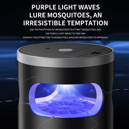 Lampe Anti-Moustiques Intelligente d'Intérieur, Automatique, Veilleuse, Rechargeable sur Secteur et Batterie, Choc par Aspiration