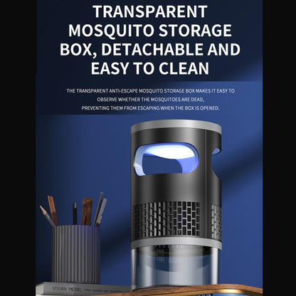Lampe Anti-Moustiques Intelligente d'Intérieur, Automatique, Veilleuse, Rechargeable sur Secteur et Batterie, Choc par Aspiration