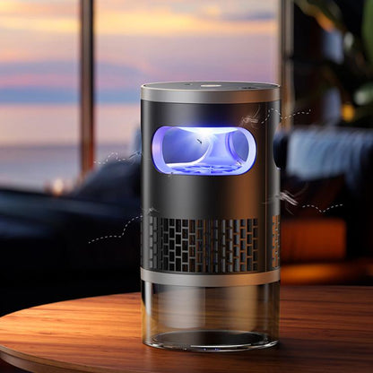 Lampe Anti-Moustiques Intelligente d'Intérieur, Automatique, Veilleuse, Rechargeable sur Secteur et Batterie, Choc par Aspiration