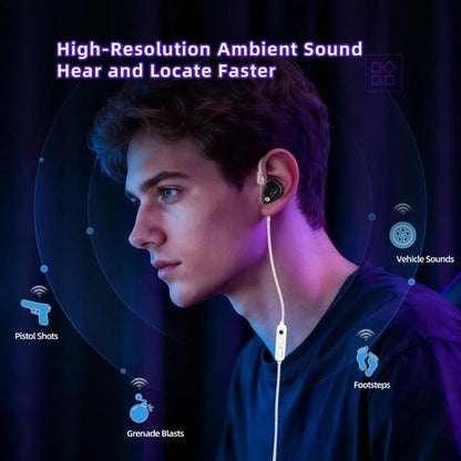 KZ Phantom Hi-Fi-grade Audio Gaming 1.2m Wired Earphones, 3.5mm Standard, 3.5mm With Mic, Type-C Sound Card