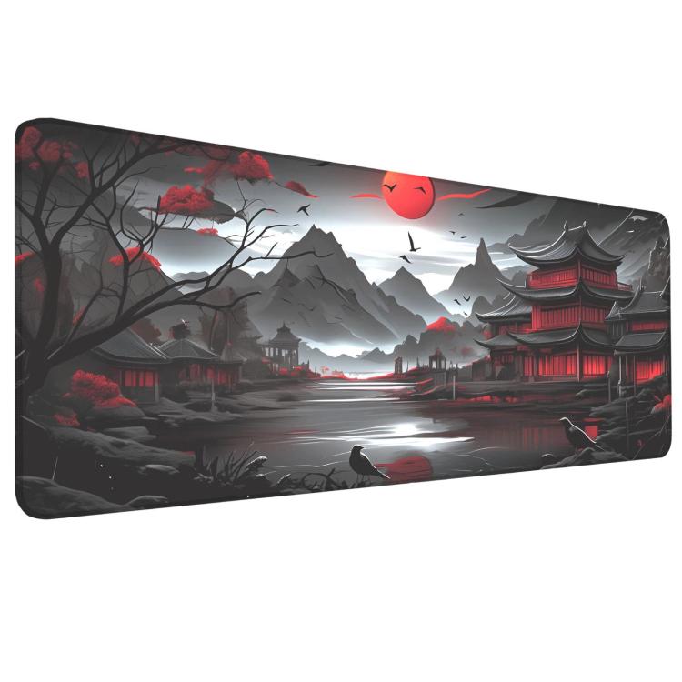 Stain-Resistant Ancient Landscape Mouse Pad, E-Sports Gaming Keyboard Desk Mat, 30 x 60 x 0.2cm, 30 x 60 x 0.3cm, 30 x 70 x 0.2cm, 30 x 70 x 0.3cm, 30 x 80 x 0.2cm, 30 x 80 x 0.3cm, 40 x 90 x 0.2cm, 40 x 90 x 0.3cm