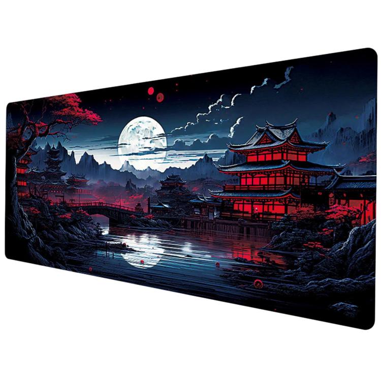 Stain-Resistant Ancient Landscape Mouse Pad, E-Sports Gaming Keyboard Desk Mat, 30 x 60 x 0.2cm, 30 x 60 x 0.3cm, 30 x 70 x 0.2cm, 30 x 70 x 0.3cm, 30 x 80 x 0.2cm, 30 x 80 x 0.3cm, 40 x 90 x 0.2cm, 40 x 90 x 0.3cm