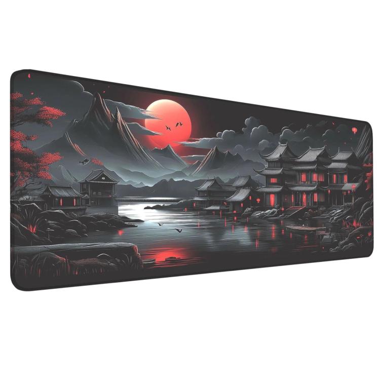 Stain-Resistant Ancient Landscape Mouse Pad, E-Sports Gaming Keyboard Desk Mat, 30 x 60 x 0.2cm, 30 x 60 x 0.3cm, 30 x 70 x 0.2cm, 30 x 70 x 0.3cm, 30 x 80 x 0.2cm, 30 x 80 x 0.3cm, 40 x 90 x 0.2cm, 40 x 90 x 0.3cm