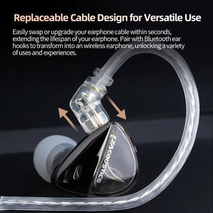 KZ X Angelears Libra Ultra-wideband Dynamic Hi-Fi In-Ear 1.2m Wired Earphones, Black Balanced Standard, Black Balanced With Mic, Black High-Resolution Standard, Black High-Resolution With Mic, Silver X Edition Standard, Silver X Edition With Mic