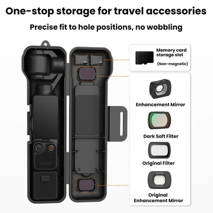 Pour DJI Osmo Pocket 4 / 3 BRDRC Étui de protection pour écran de nacelle et objectif