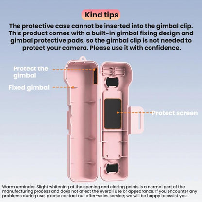 Pour DJI Osmo Pocket 4 / 3 BRDRC Étui de protection pour écran de nacelle et objectif