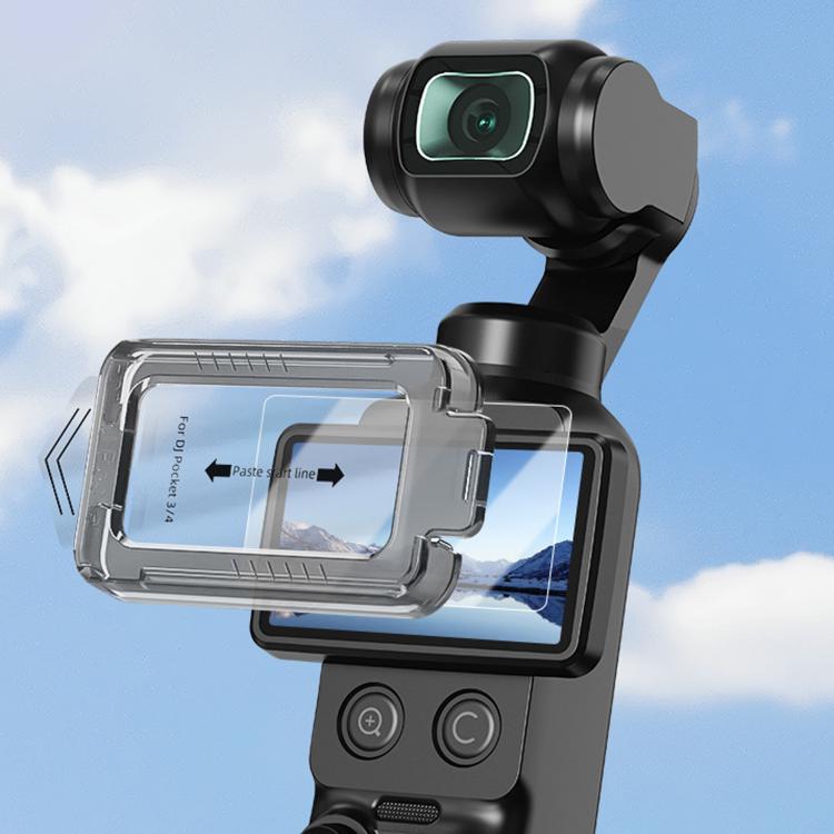 Pour applicateur de protection d'écran en verre trempé AR BRDRC DJI Osmo Pocket 4 / 3