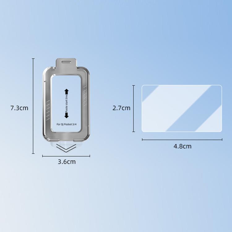 Pour applicateur de protection d'écran en verre trempé AR BRDRC DJI Osmo Pocket 4 / 3