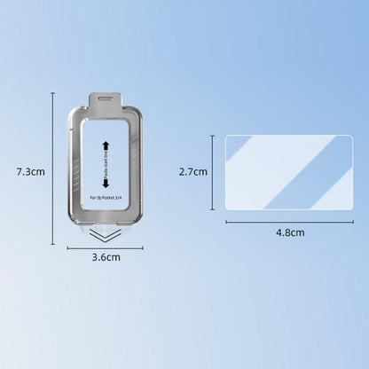 Pour applicateur de protection d'écran en verre trempé AR BRDRC DJI Osmo Pocket 4 / 3