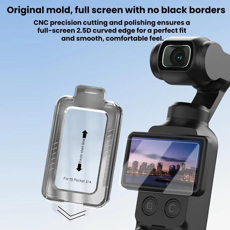 Pour applicateur de protection d'écran en verre trempé AR BRDRC DJI Osmo Pocket 4 / 3