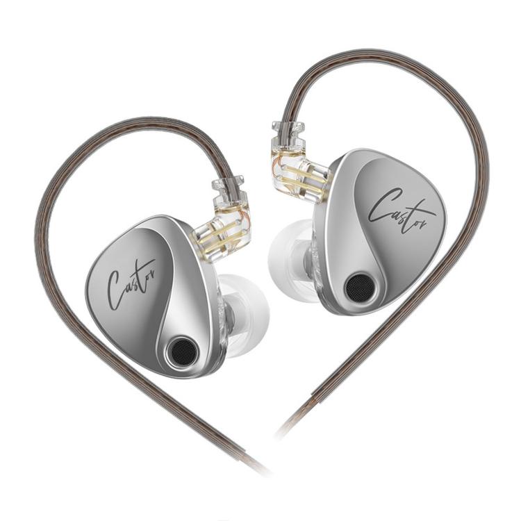 KZ-Castor Adjustable Dual-Driver In-Ear 1.2m Wired Earphones, No Mic, With Mic, Enhanced Bass No Mic, Enhanced Bass With Mic
