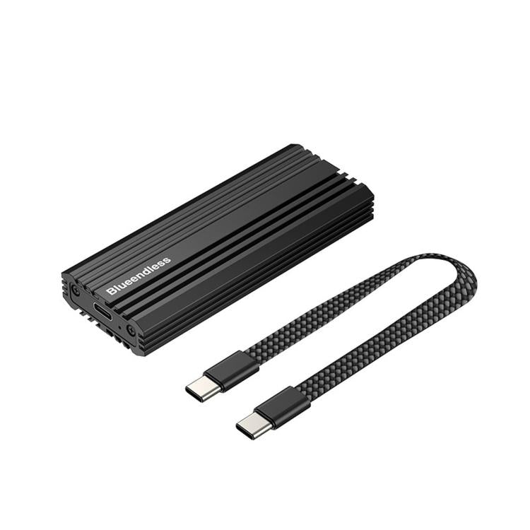 Blueendless M6NA 20Gbps M.2 NVMe SSD Enclosure, USB 3.2 Gen 2x2 Type-C External Hard Drive Case, Aluminum Case For 2230/2242/2260/2280 Up To 8TB, M6NA