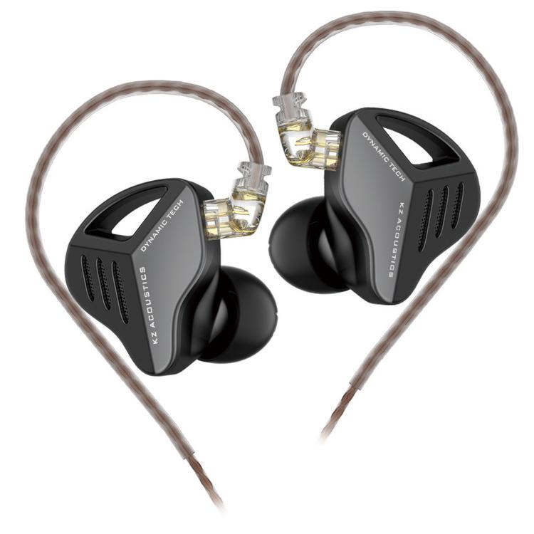 KZ-ZVX Dynamic In-Ear 1.2m Wired Earphones Deep Bass Hi-Fi Monitoring Earphones, Silver Standard, Silver With Mic, Black Standard, Black With Mic