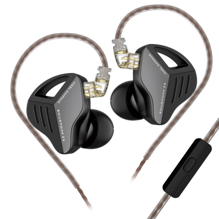 KZ-ZVX Dynamic In-Ear 1.2m Wired Earphones Deep Bass Hi-Fi Monitoring Earphones, Silver Standard, Silver With Mic, Black Standard, Black With Mic