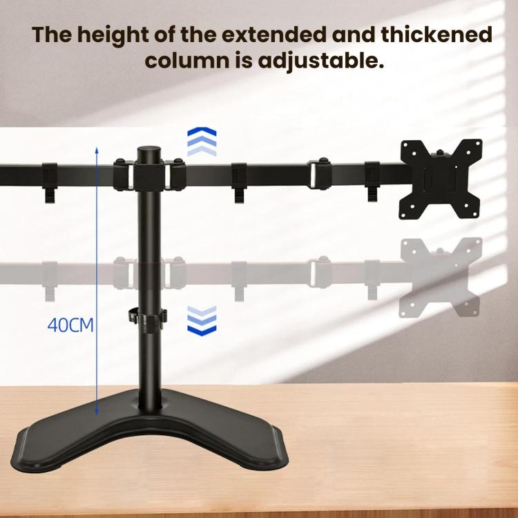 Dual-Screen LCD Monitor Telescopic Rotating Dual-Arm Stand, ZX-MT022N