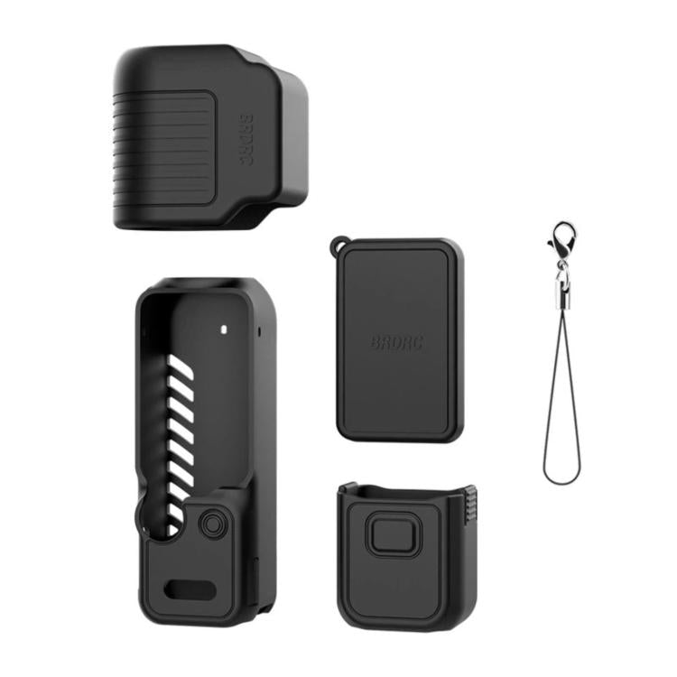 Pour DJI Osmo Pocket 4 BRDRC Étui de protection en silicone pare-soleil