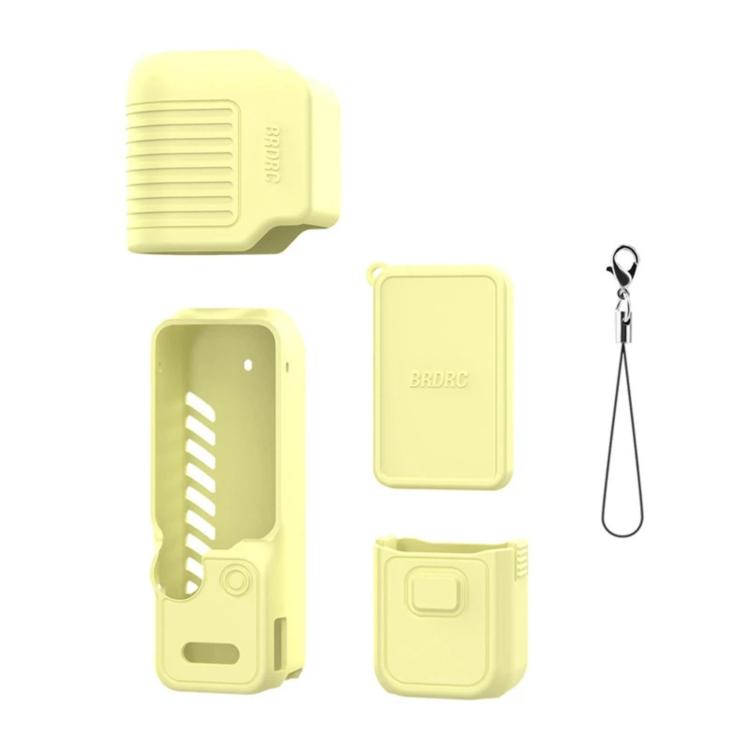 Pour DJI Osmo Pocket 4 BRDRC Étui de protection en silicone pare-soleil