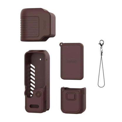 Pour DJI Osmo Pocket 4 BRDRC Étui de protection en silicone pare-soleil