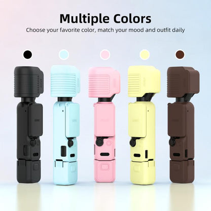 Pour DJI Osmo Pocket 4 BRDRC Étui de protection en silicone pare-soleil