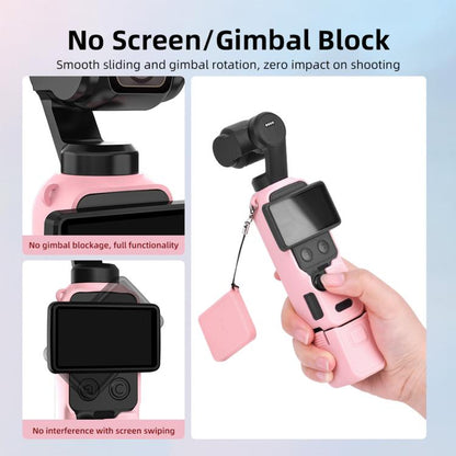 Pour DJI Osmo Pocket 4 BRDRC Étui de protection en silicone pare-soleil