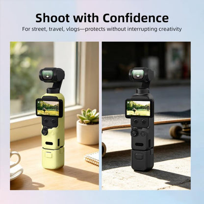Pour DJI Osmo Pocket 4 BRDRC Étui de protection en silicone pare-soleil