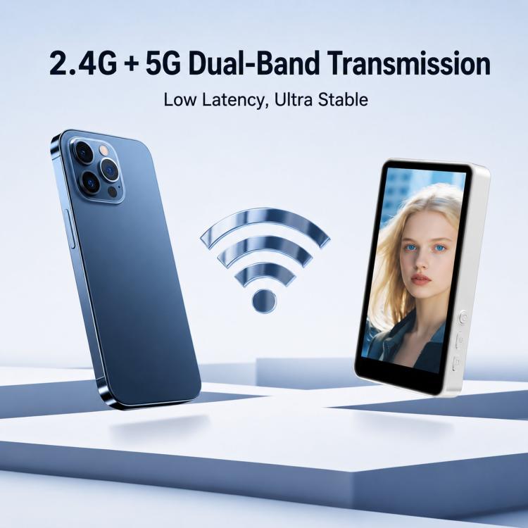 Magnetic Selfie Screen Phone Screen Mirroring Device Rear Camera Wireless Display Monitor