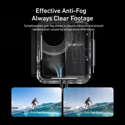 TELESIN Boîtier étanche 60 m pour DJI Osmo Nano IPX8 Boîtier de plongée sous-marin Housse de protection anti-buée pour caméra d'action