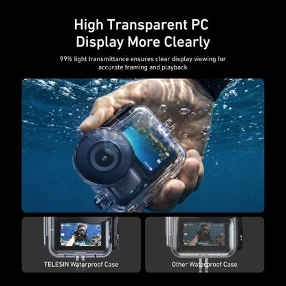 TELESIN Boîtier étanche 60 m pour DJI Osmo Nano IPX8 Boîtier de plongée sous-marin Housse de protection anti-buée pour caméra d'action