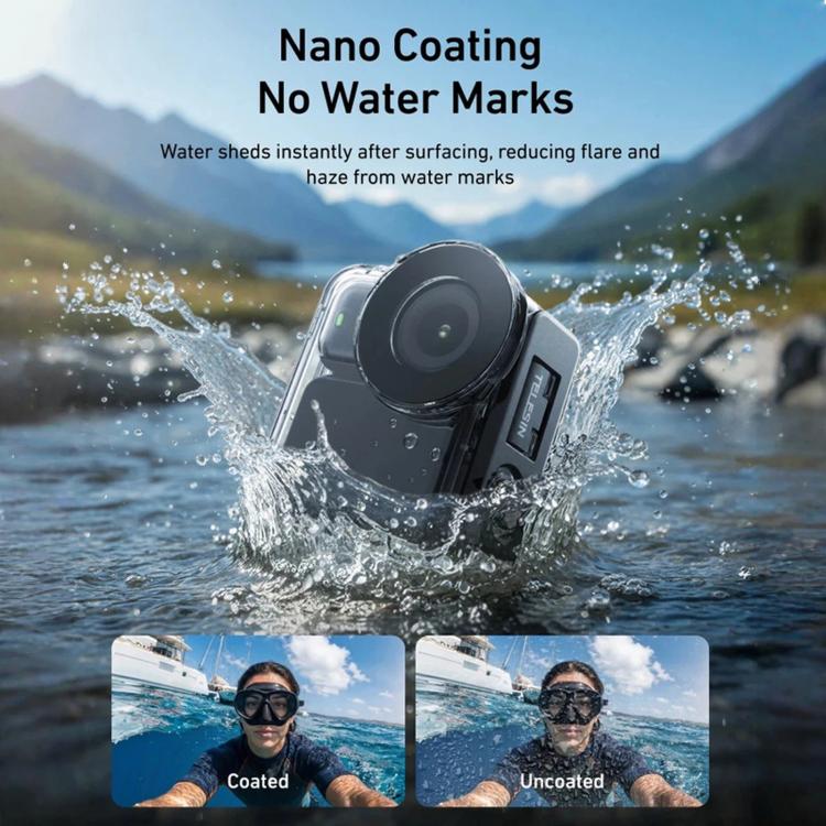 TELESIN Boîtier étanche 60 m pour DJI Osmo Nano IPX8 Boîtier de plongée sous-marin Housse de protection anti-buée pour caméra d'action