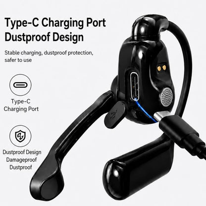 Ear-Hook Rotatable Bluetooth Earphone HD Noise Reduction Rainproof Earphone, V2