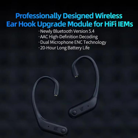 Écouteurs gaming sans fil HD Bluetooth 5.4 à crochets, AE01